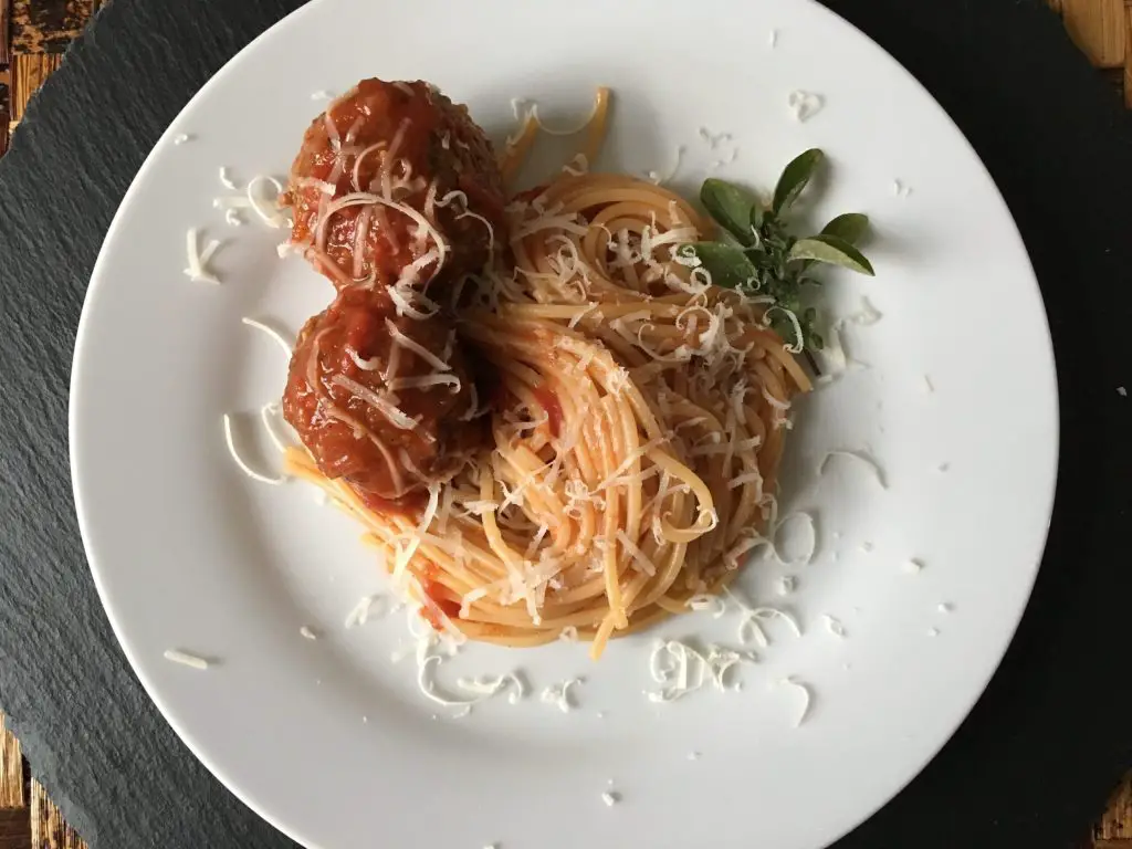 Sous Vide Spaghetti and Meatballs